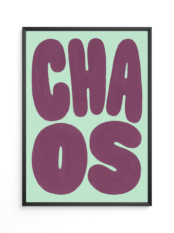 Chill Vibes Poster Minze