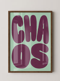 Chill Vibes Poster Minze