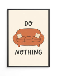 Sofa Do Nothing Illustration
