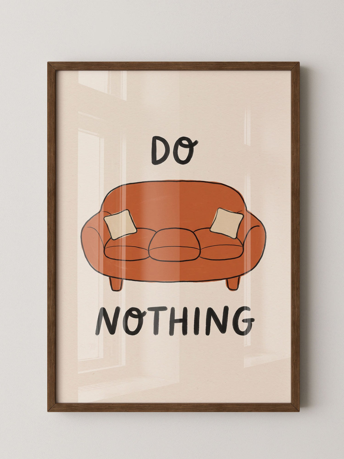 Sofa Do Nothing Illustration