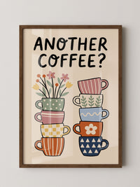 Kaffeetassen Illustration Bunt
