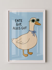 Ente Sonnenbrille Poster