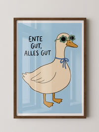 Ente Sonnenbrille Poster
