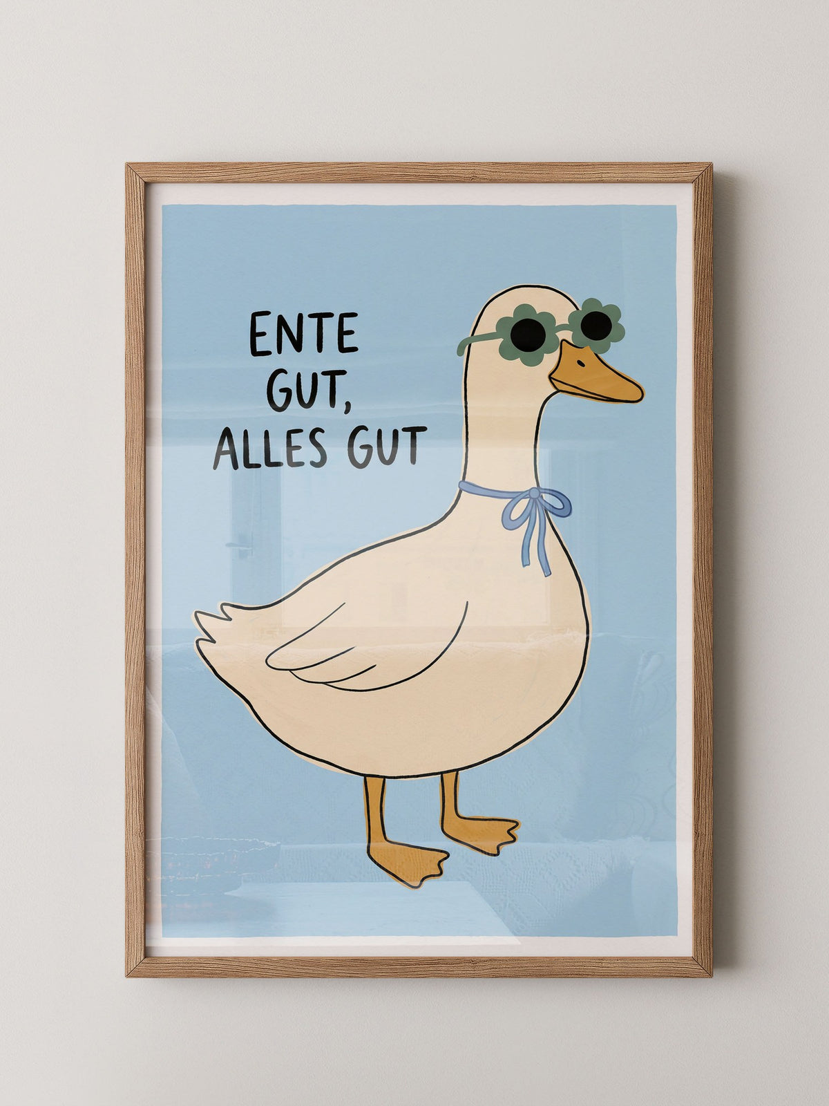Ente Sonnenbrille Poster