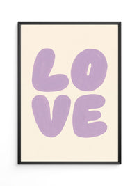 Love Typografie Lila