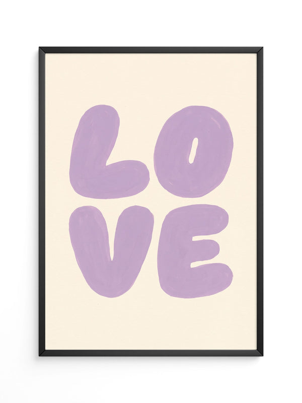 Love Typografie Lila