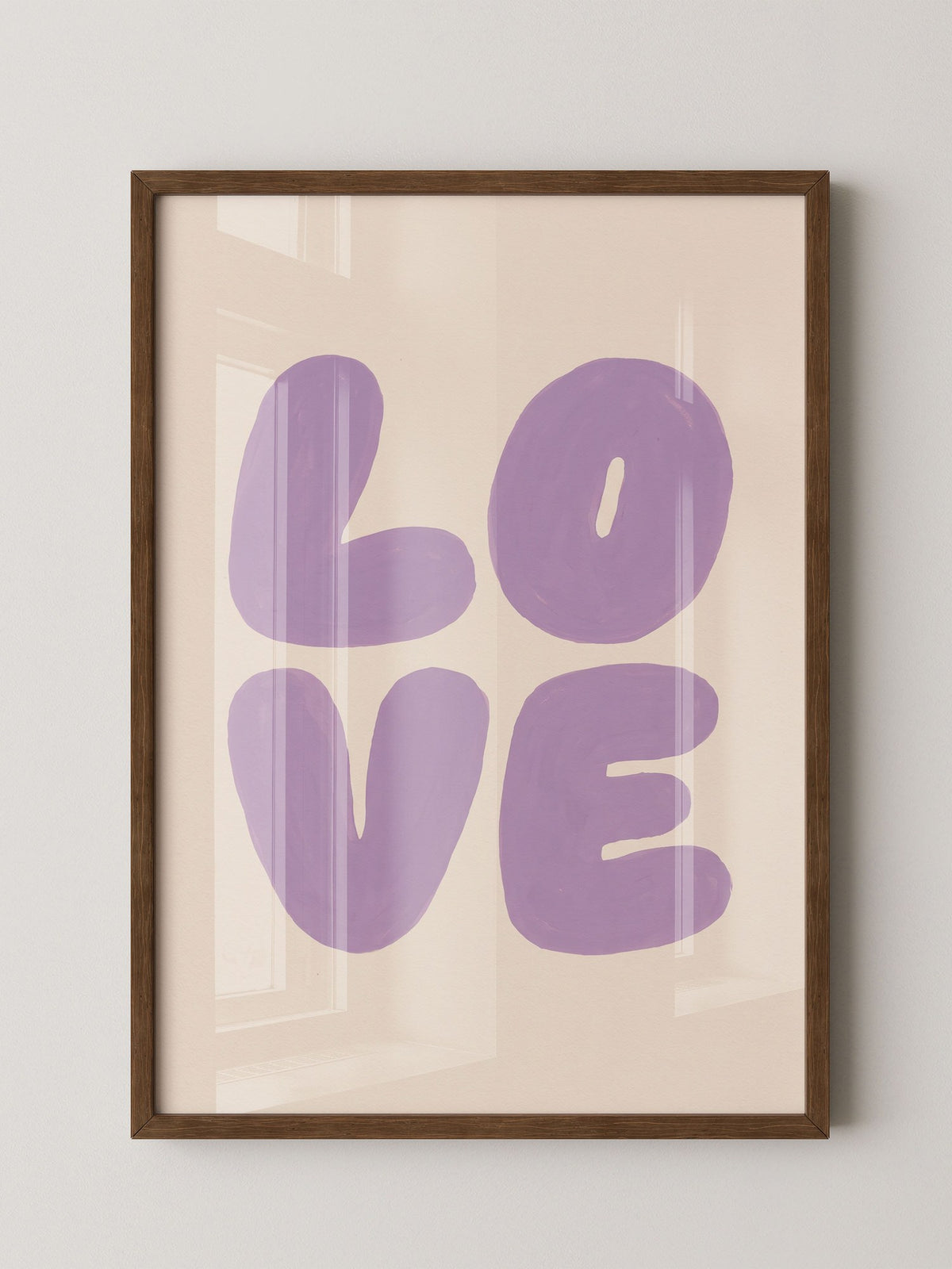 Love Typografie Lila