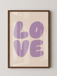 Love Typografie Lila