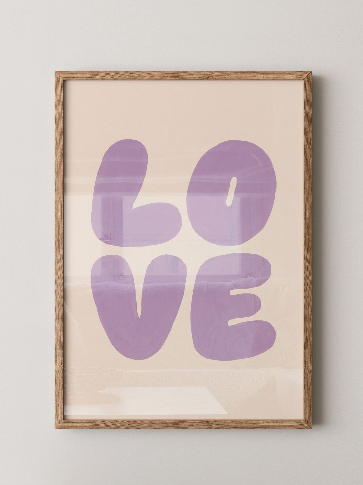 Love Typografie Lila