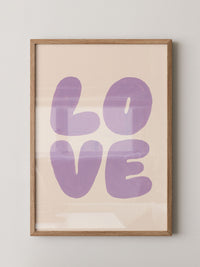 Love Typografie Lila