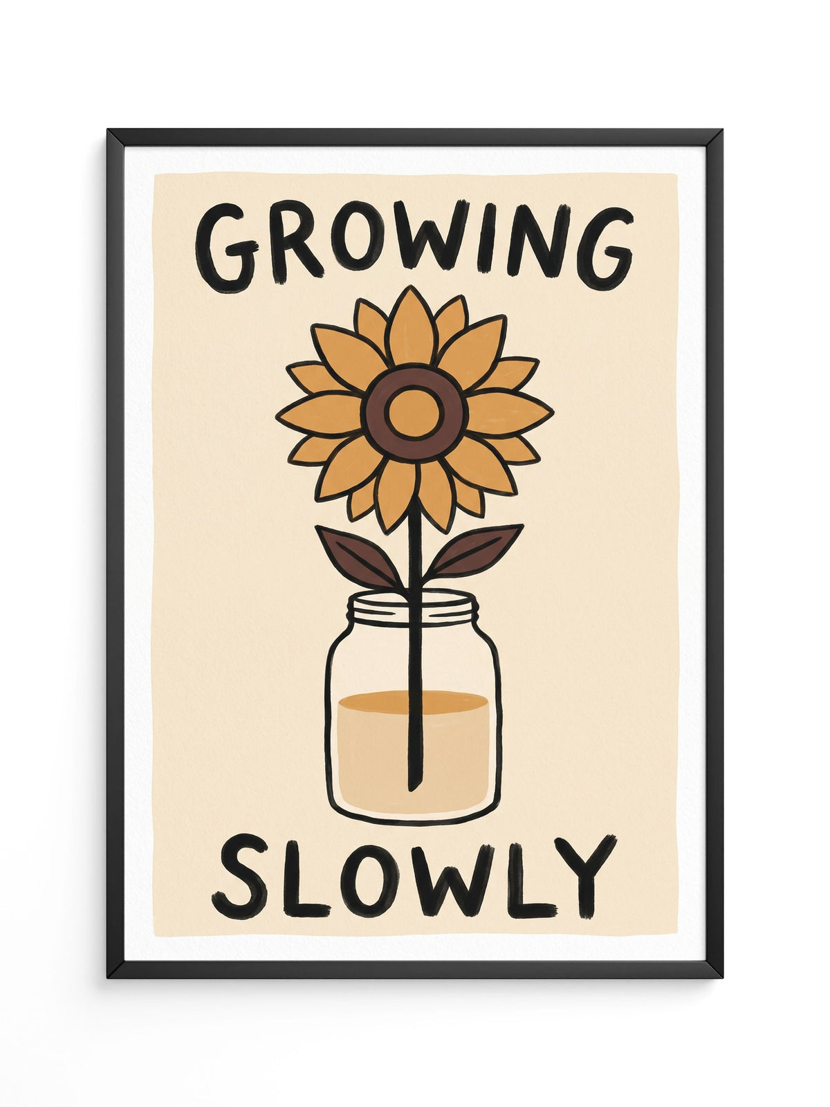 Sonnenblume Wachstum Minimalistisch