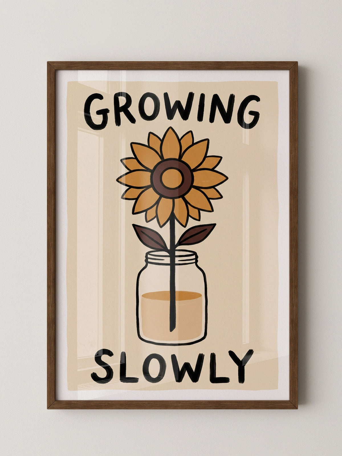 Sonnenblume Wachstum Minimalistisch