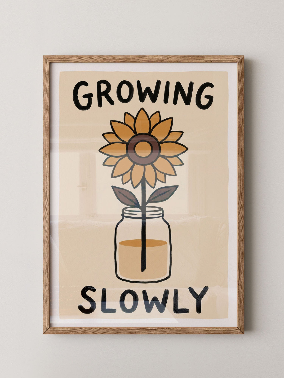Sonnenblume Wachstum Minimalistisch
