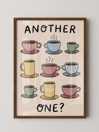 Kaffeetassen Illustration bunt
