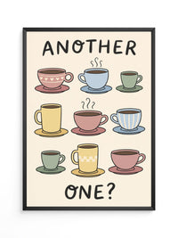 Kaffeetassen Illustration bunt