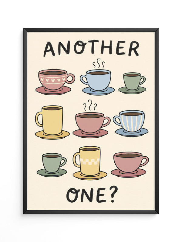 Kaffeetassen Illustration bunt