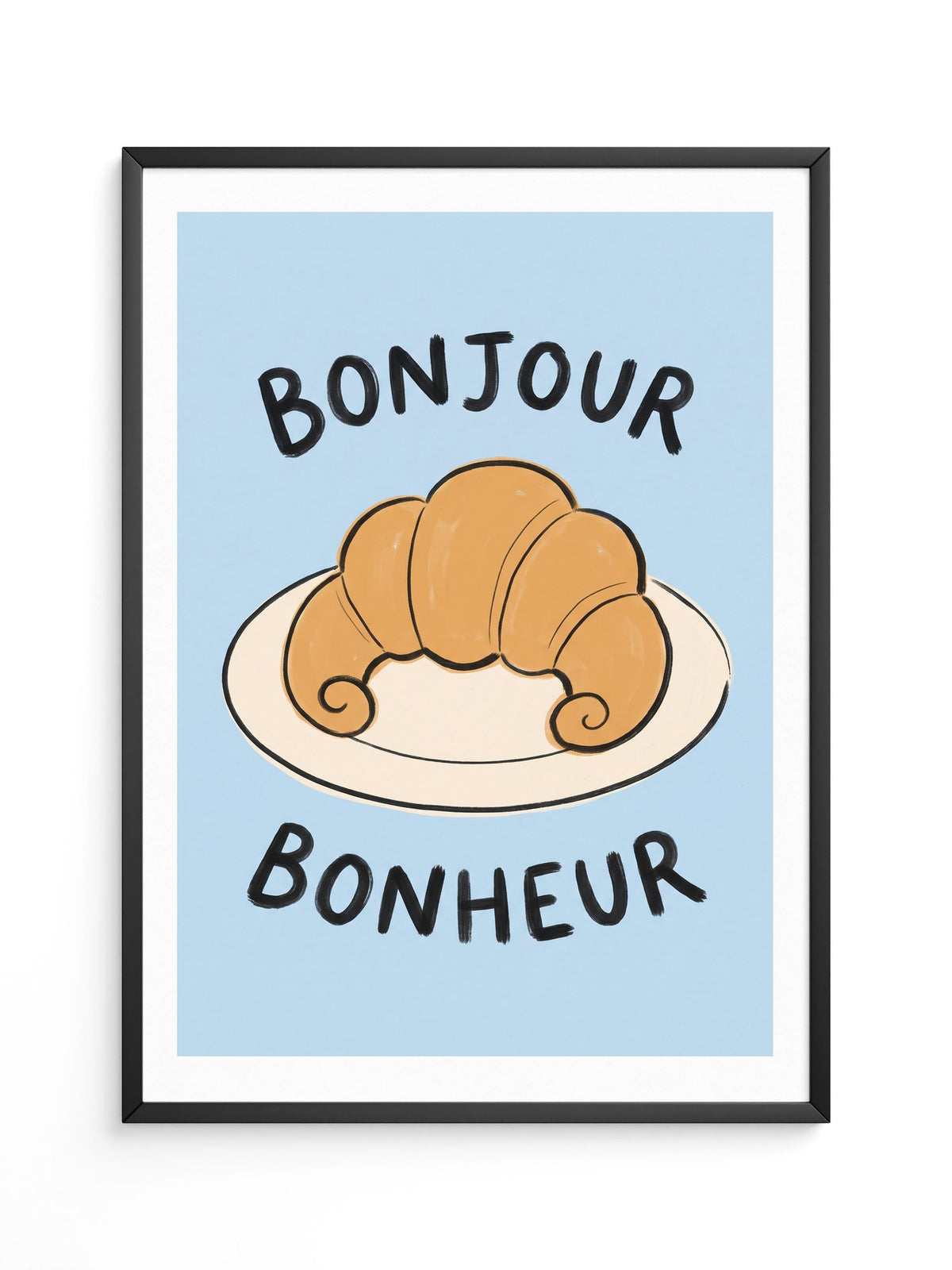 Bonjour Croissant Illustration