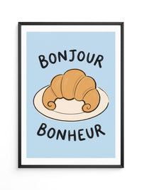 Bonjour Croissant Illustration