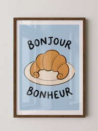 Bonjour Croissant Illustration