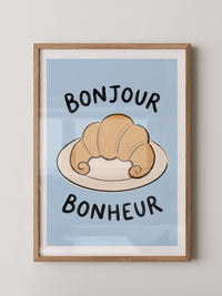Bonjour Croissant Illustration