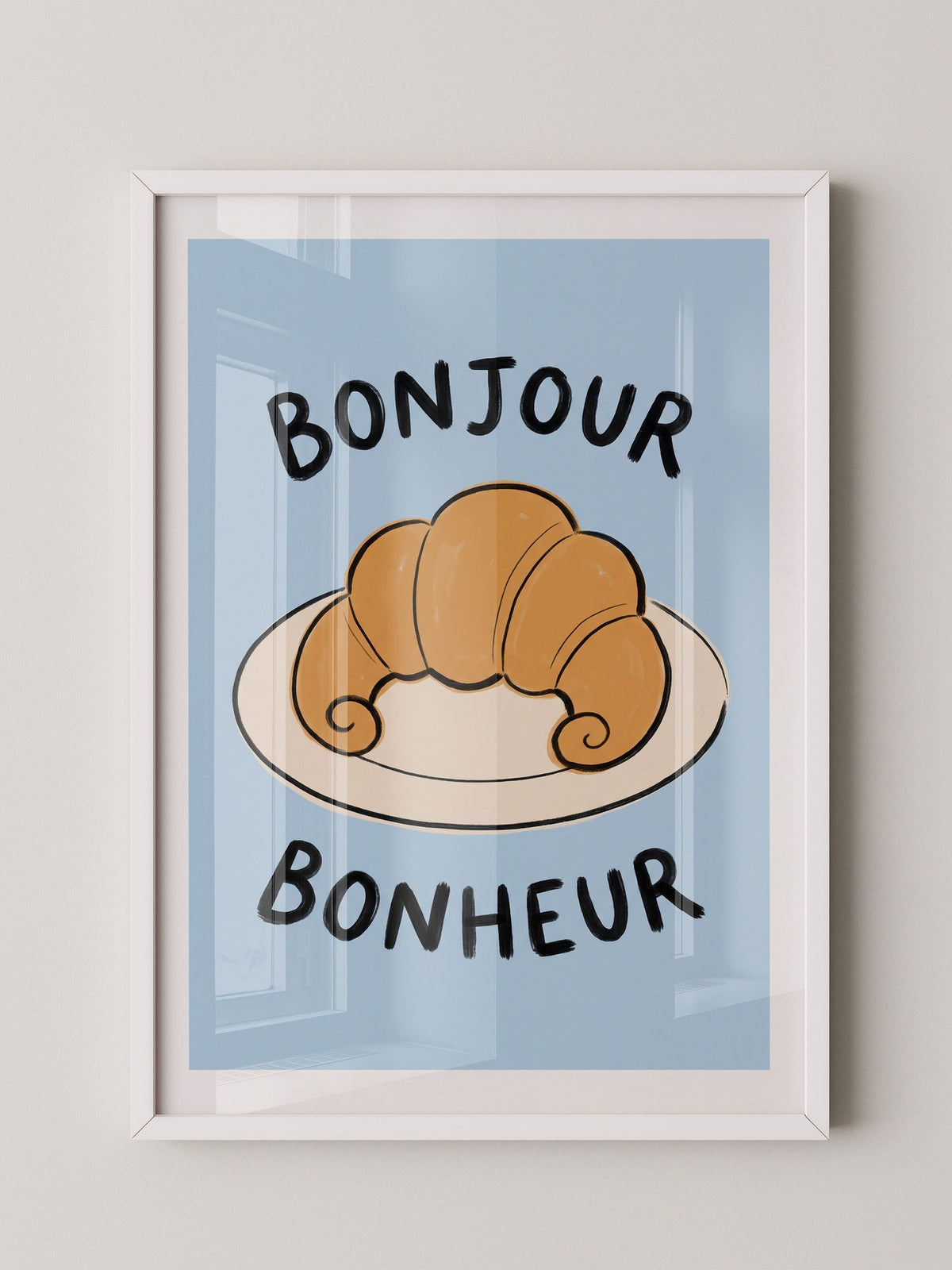 Bonjour Croissant Illustration