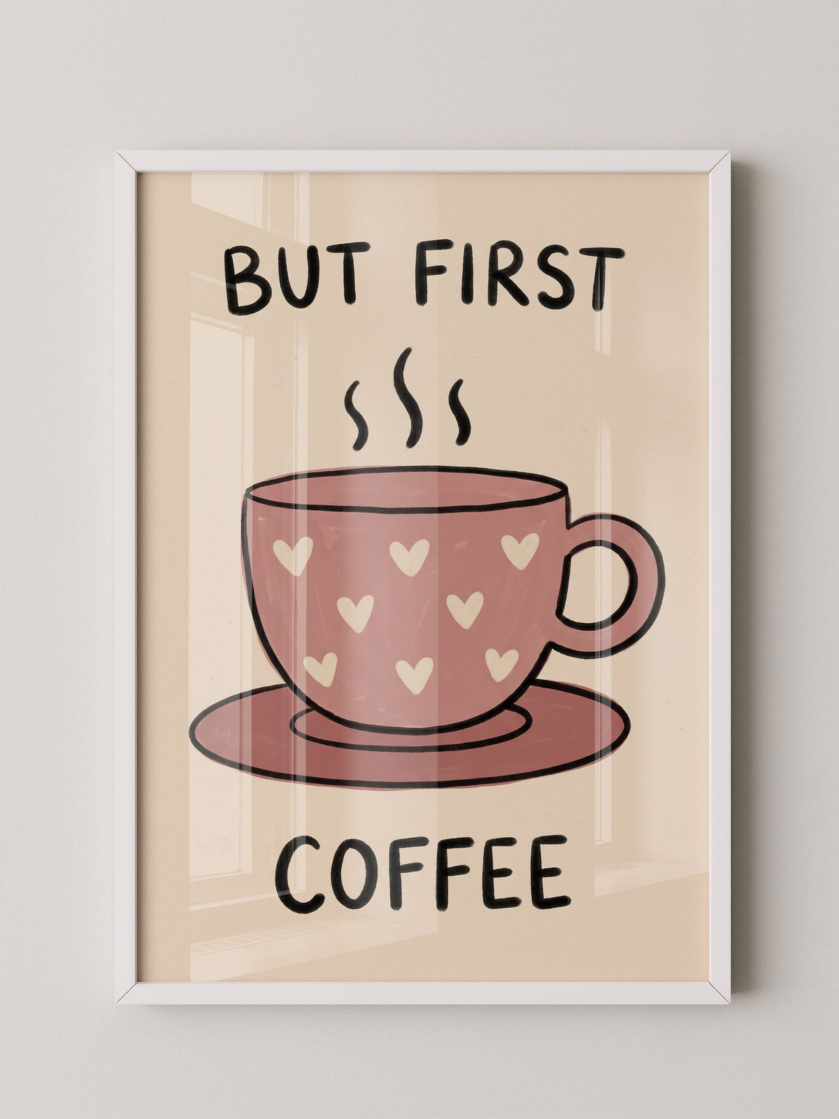 Kaffeetasse Herzen Spruch