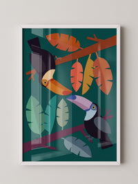 Tukan Vögel Illustration