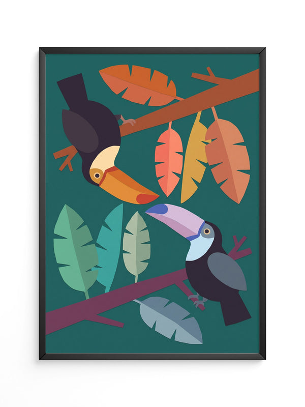 Tukan Vögel Illustration