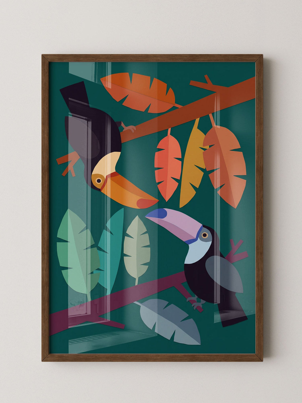 Tukan Vögel Illustration