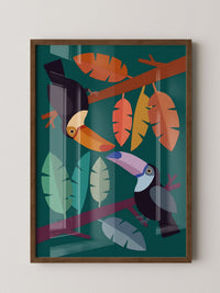 Tukan Vögel Illustration