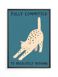 Katze Dehnung Minimalismus