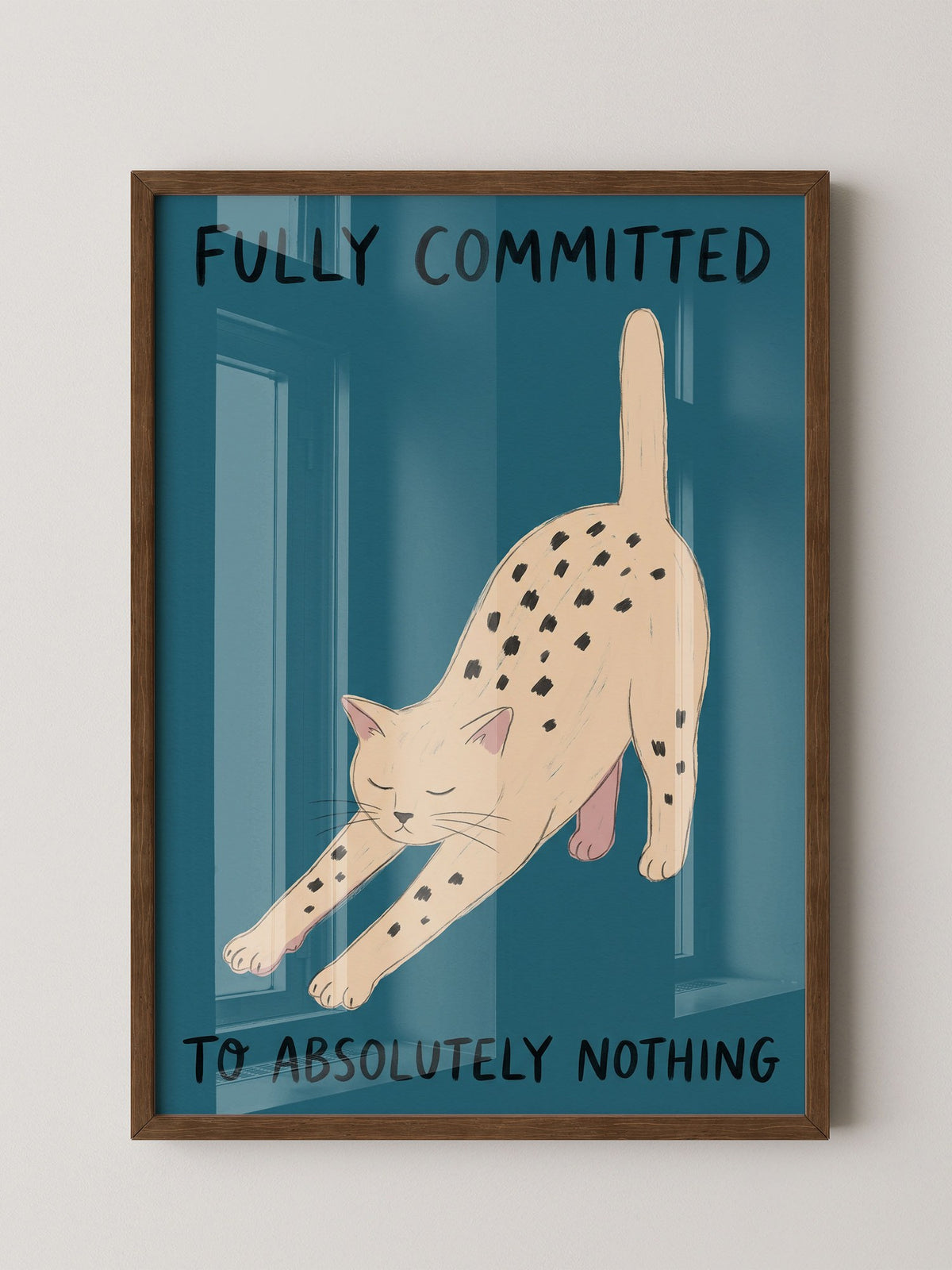 Katze Dehnung Minimalismus