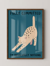 Katze Dehnung Minimalismus