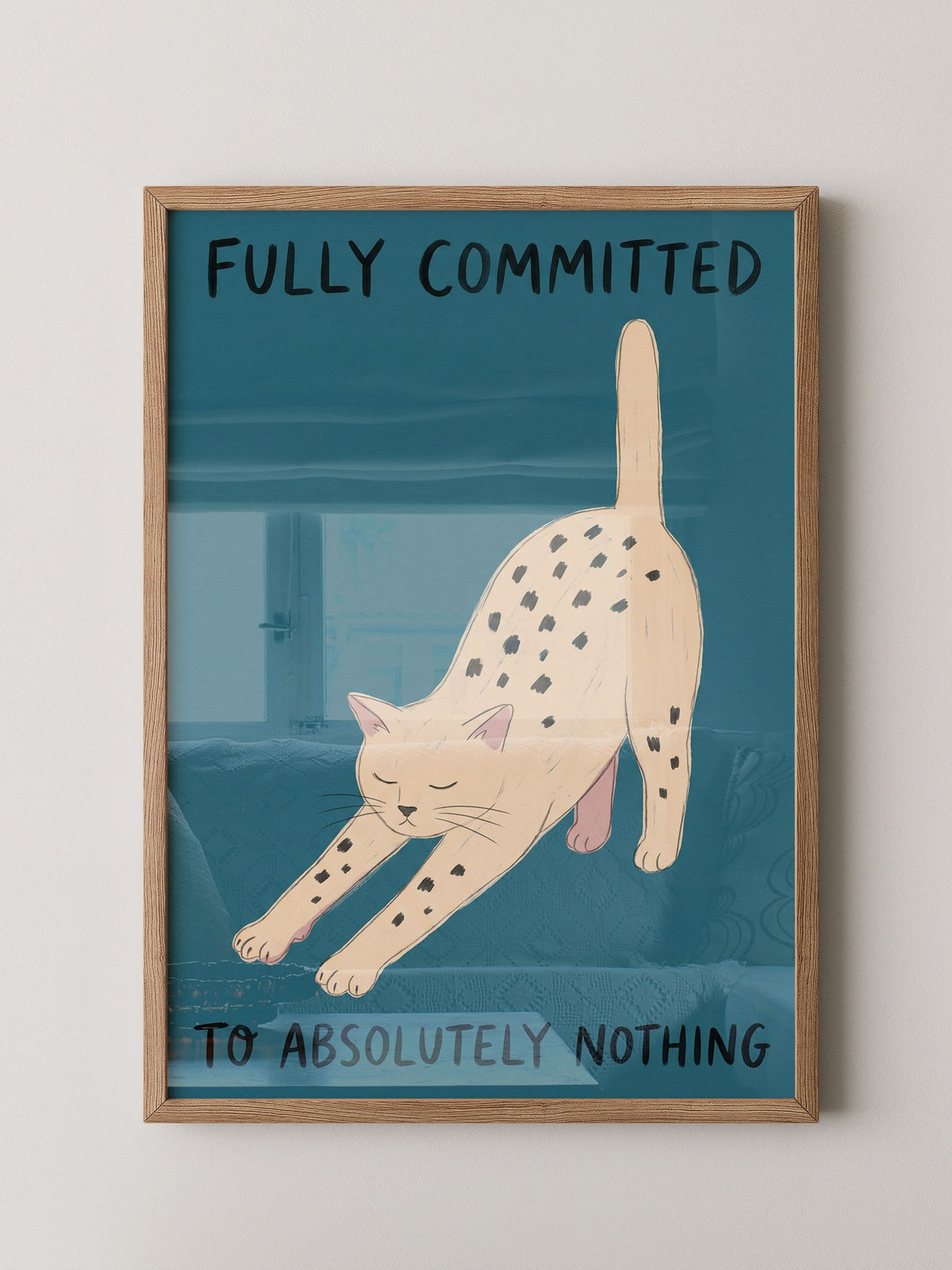 Katze Dehnung Minimalismus