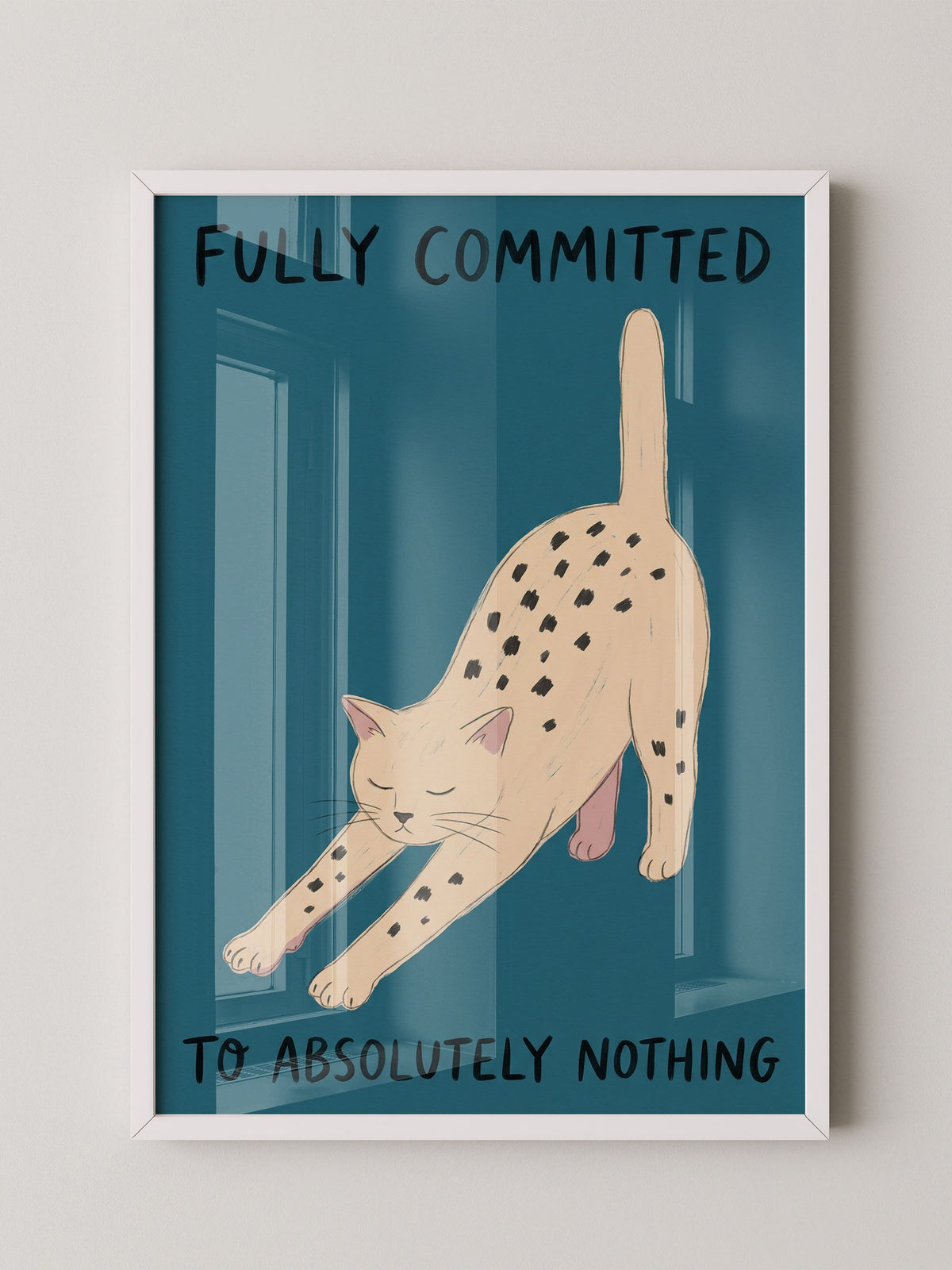 Katze Dehnung Minimalismus