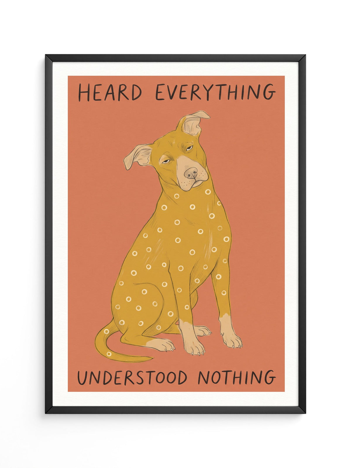 Hund mit Tupfen Illustration