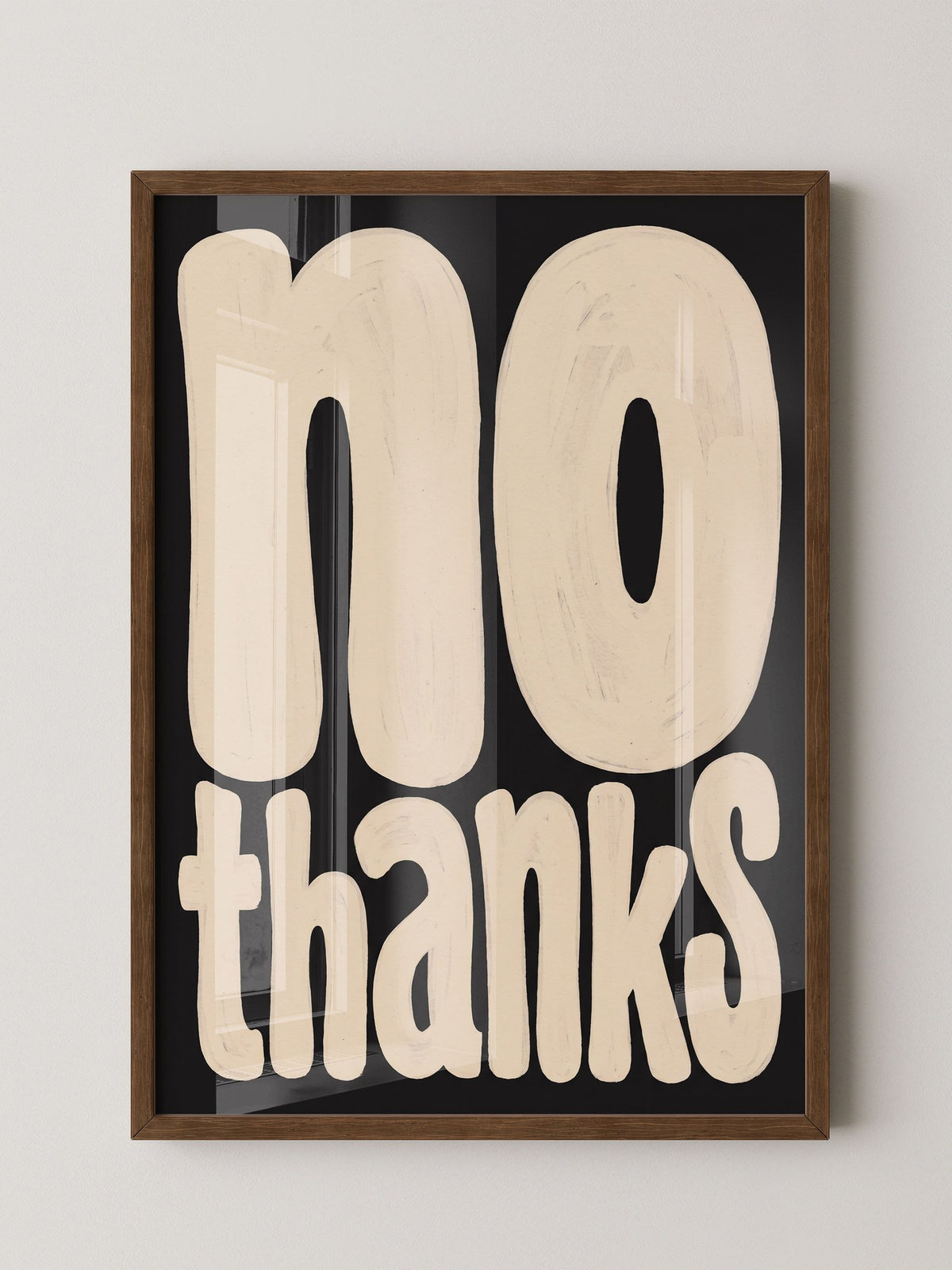 100 Thanks Wandbild