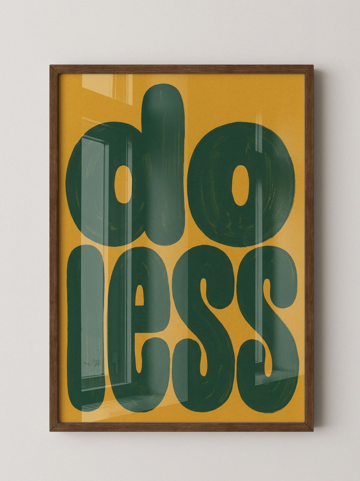 Retro Typografie Gelb Grün