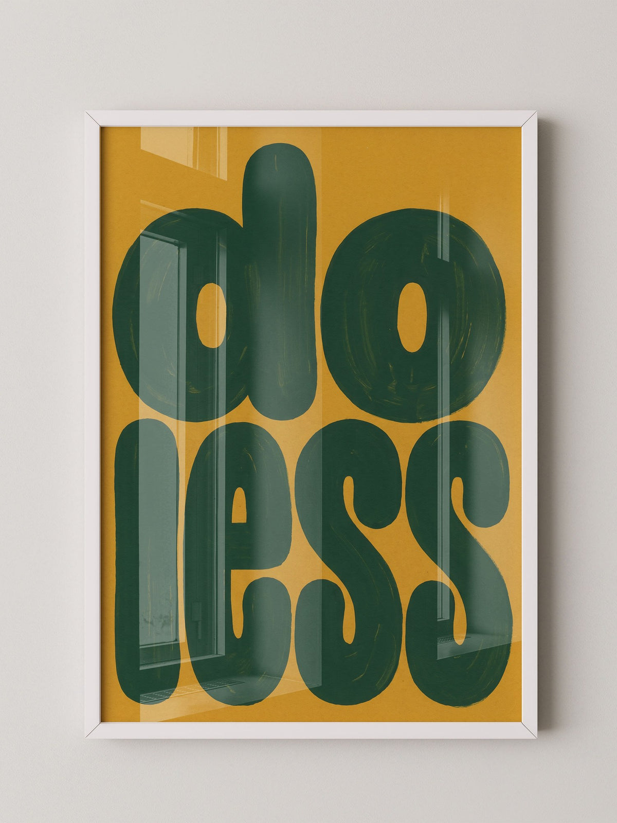 Retro Typografie Gelb Grün