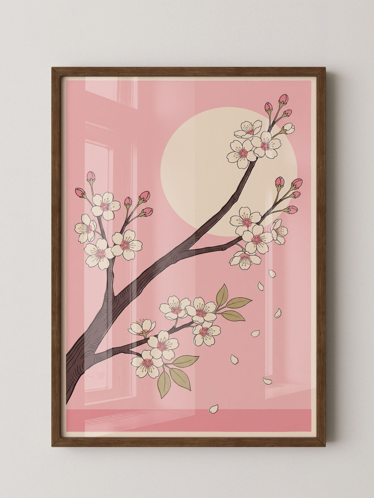 Kirschblüte Mond Rosa
