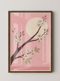 Kirschblüte Mond Rosa