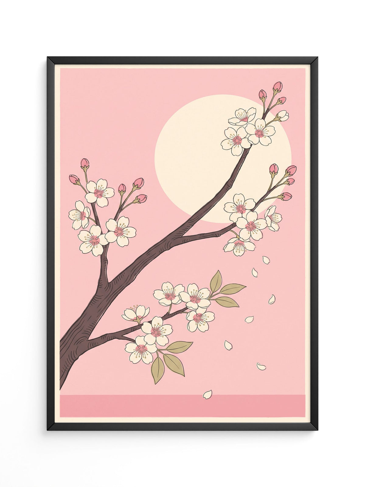 Kirschblüte Mond Rosa