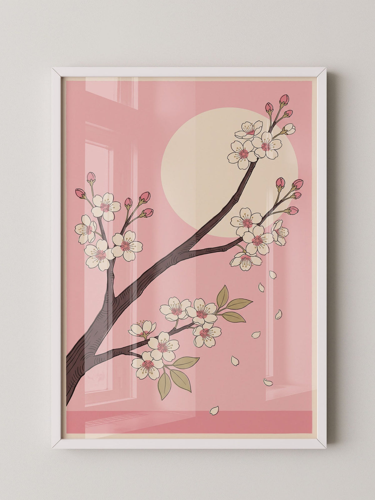 Kirschblüte Mond Rosa