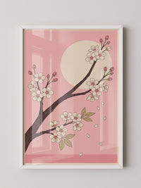 Kirschblüte Mond Rosa