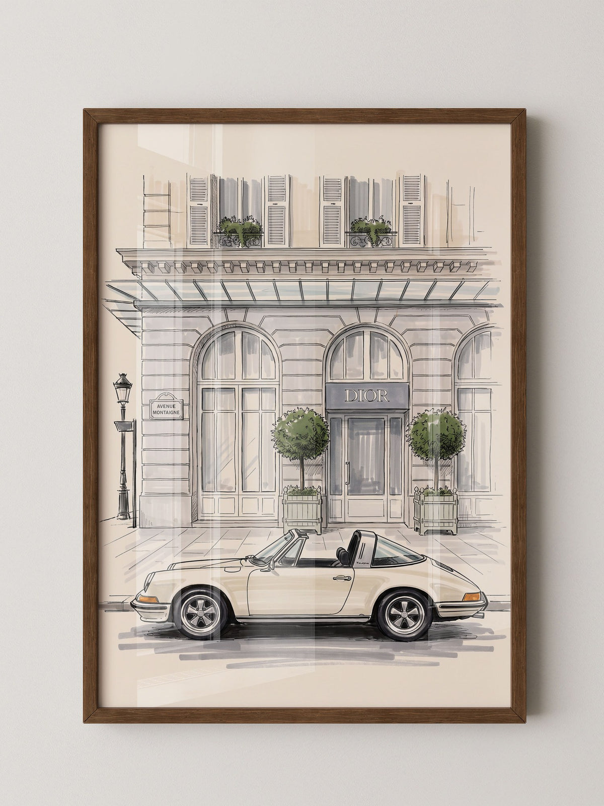 Elfer Cabrio Paris Straße