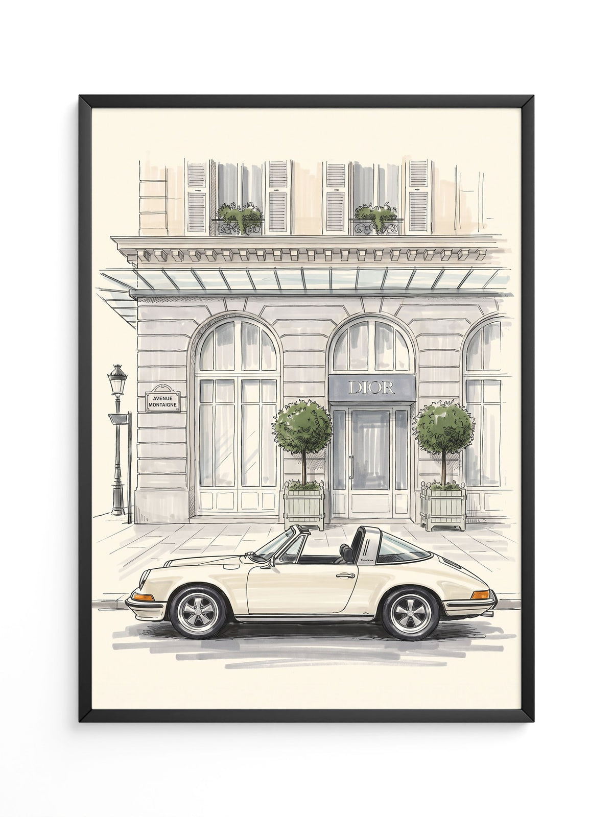 Elfer Cabrio Paris Straße