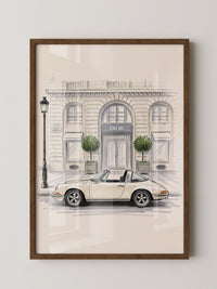 Elfer Cabrio Illustration Creme