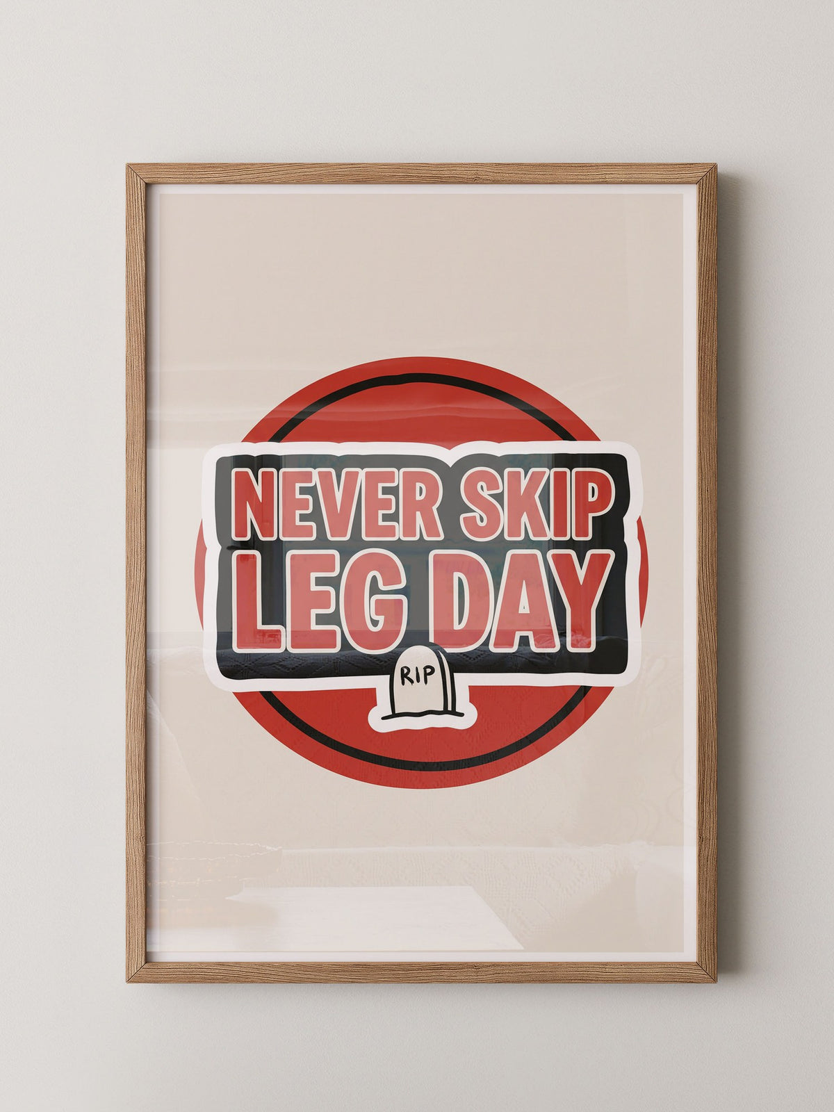 Leg Day Fitness Spruch