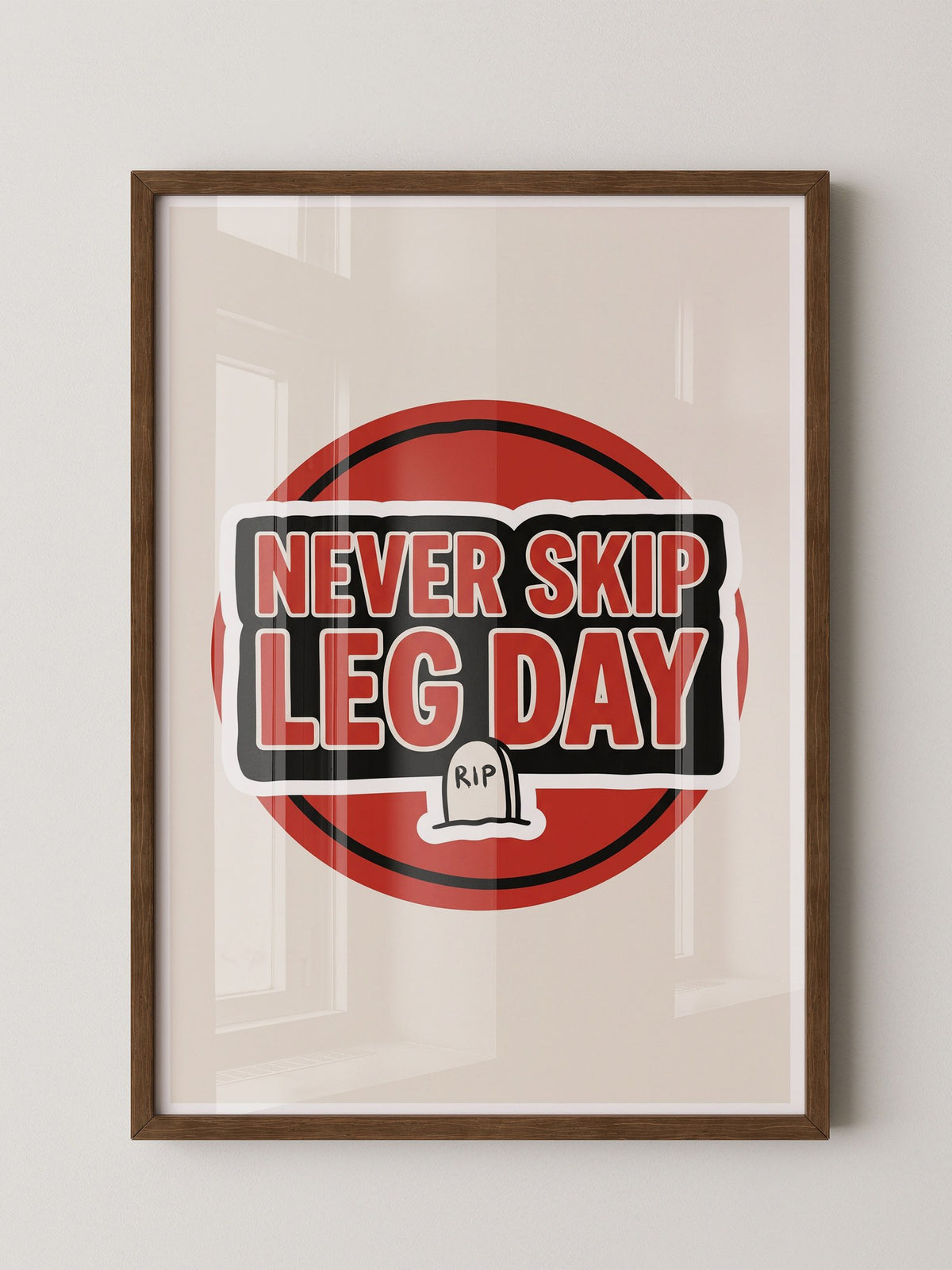 Leg Day Fitness Spruch