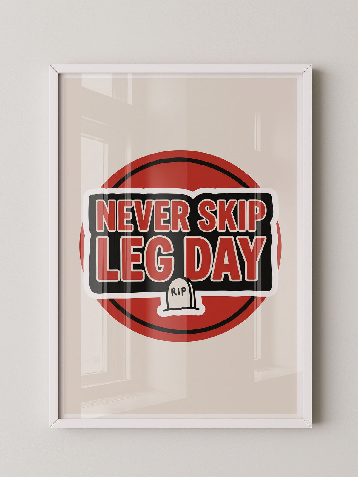 Leg Day Fitness Spruch